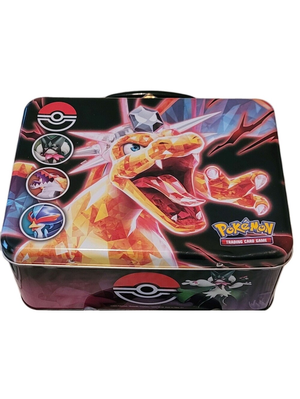 Pokémon TCG Scarlet & Violet CHARIZARD: Collector Tin Metal Box